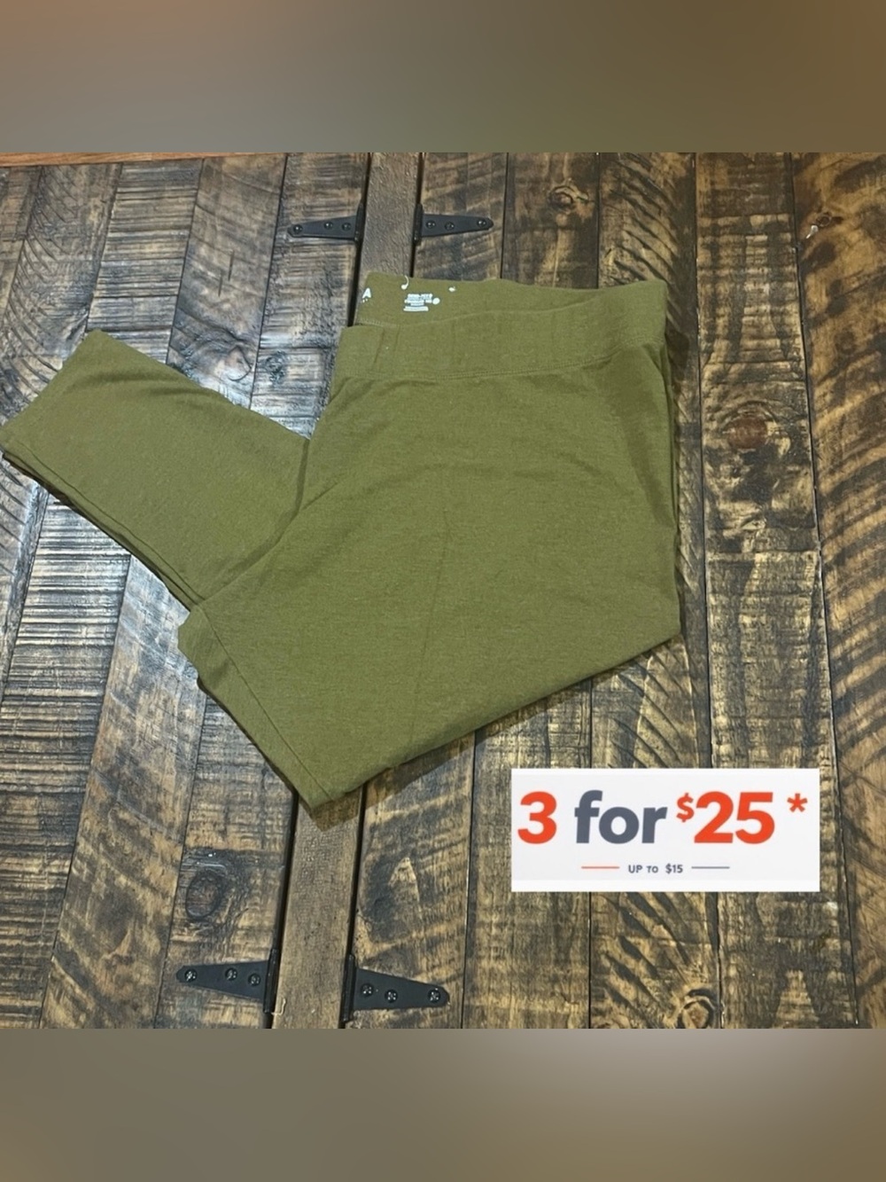 3X Sonoma Forest Green Leggings